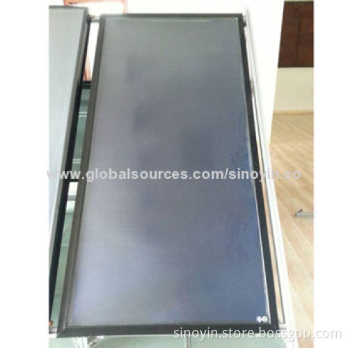 Solar Water Heater with Blue Titanium Absorber and High Absorptivity